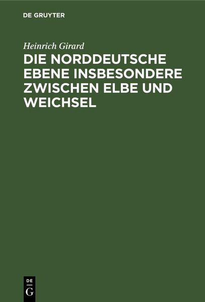 Produktbild: Die norddeutsche Ebene insbesondere zwischen Elbe und Weichsel