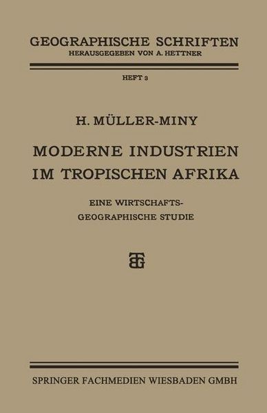 Produktbild: Moderne Industrien im Tropischen Afrika