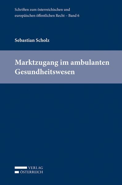 Produktbild: Marktzugang im ambulanten Gesundheitswesen