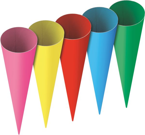 Produktbild: Schult&uuml;ten-Rohling | &Oslash; 19 cm 70 cm, 300 g/m&sup2;, sortiert