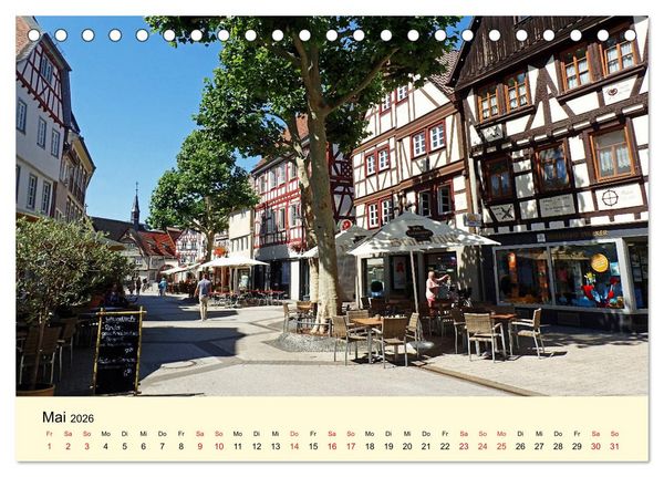 Produktbild: Willkommen in Bensheim an der Bergstra&szlig;e (Tischkalender 2026 DIN A5 quer), CALVENDO Monatskalender