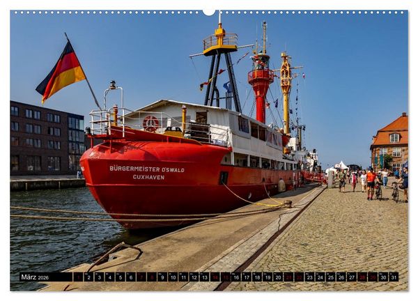 Produktbild: Feuerschiff Elbe 1 - In der Hansestadt Wismar (Wandkalender 2026 DIN A2 quer), CALVENDO Monatskalender