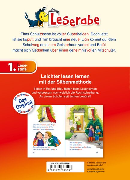 Produktbild: Leserabe mit Mildenberger Silbenmethode - Ein Schultag voller Abenteuer