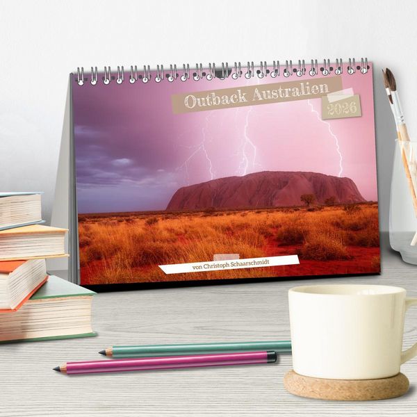 Produktbild: Outback Australien (Tischkalender 2026 DIN A5 quer), CALVENDO Monatskalender
