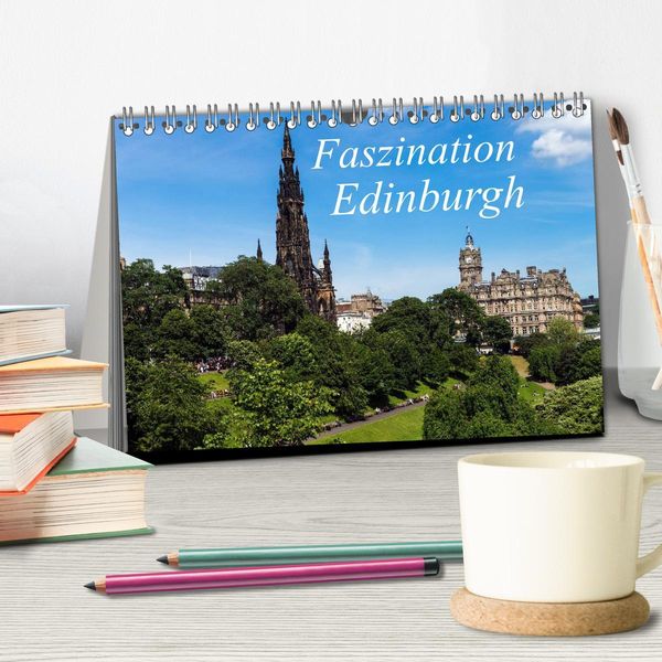 Produktbild: Faszination Edinburgh (Tischkalender 2026 DIN A5 quer), CALVENDO Monatskalender