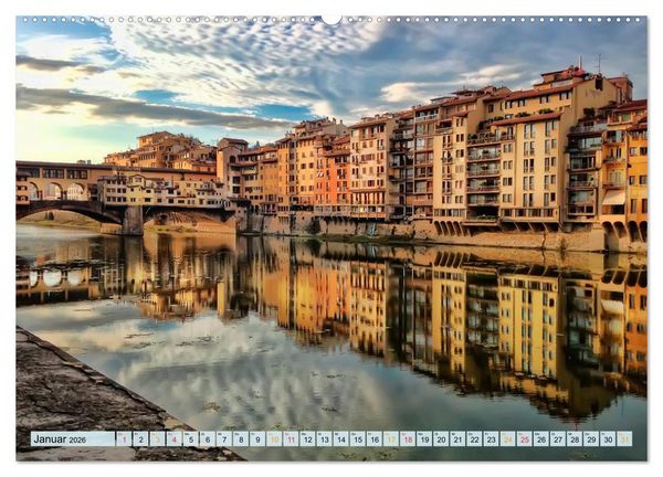 Produktbild: Florenz - Sch&ouml;nheit in der Toskana (hochwertiger Premium Wandkalender 2026 DIN A2 quer), Kunstdruck in Hochglanz