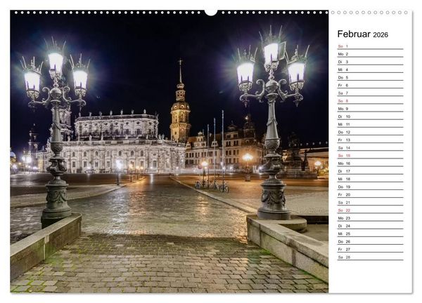 Produktbild: Barockstadt Dresden (Wandkalender 2026 DIN A2 quer), CALVENDO Monatskalender