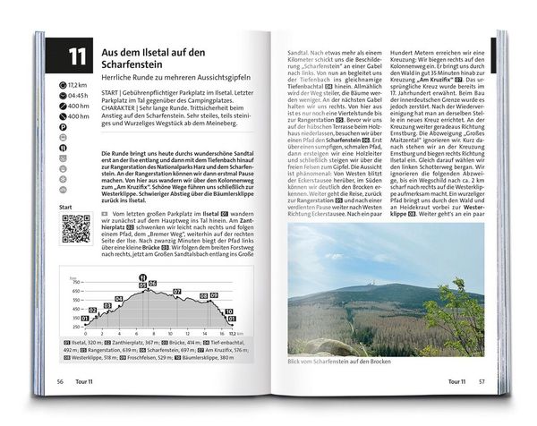 Produktbild: KOMPASS Wanderf&uuml;hrer Harz, 60 Touren mit Extra-Tourenkarte