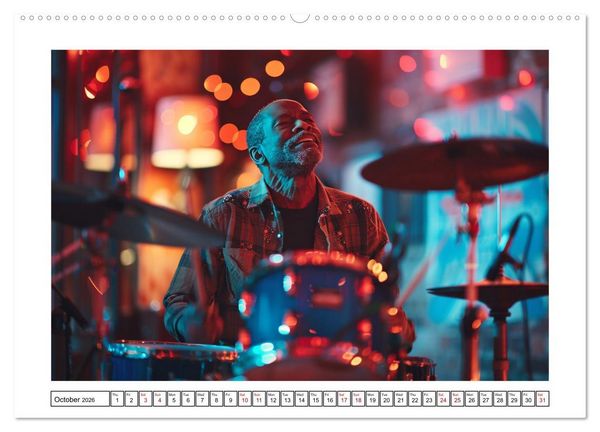 Produktbild: In Jazz Bars at Midnight (Wall Calendar 2026 DIN A2 landscape), CALVENDO 12 Month Wall Calendar