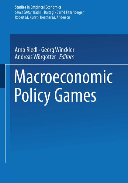 Produktbild: Macroeconomic Policy Games
