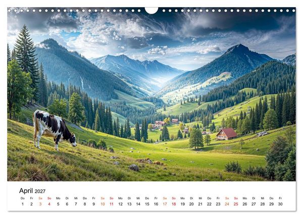 Produktbild: Deutschland - zwischen Bergen und Meeren (Wandkalender 2027 DIN A3 quer), CALVENDO Monatskalender