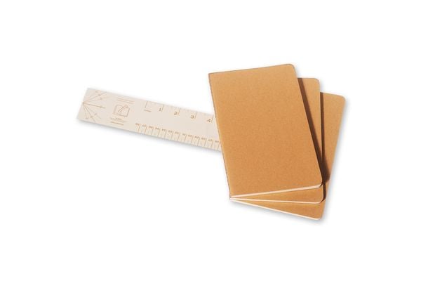 Produktbild: Moleskine Cahier large liniert packpapierbraun DIN A5. 3er Pack