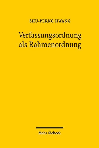 Produktbild: Verfassungsordnung als Rahmenordnung
