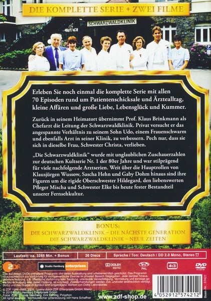 Produktbild: Die Schwarzwaldklinik - Die komplette Serie [20 DVDs]