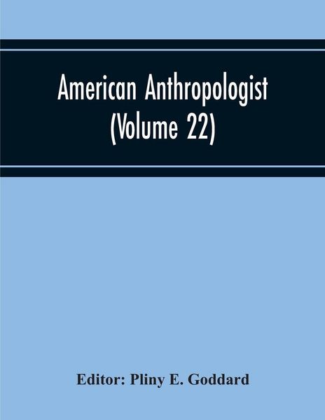 Produktbild: American Anthropologist (Volume 22)