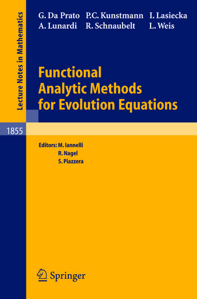 Produktbild: Functional Analytic Methods for Evolution Equations