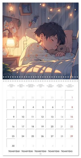 Produktbild: Manga - Time (Wall Calendar 2026 12 &times; 12 Inch) CALVENDO 12 Month Wall Calendar