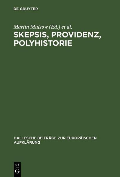 Produktbild: Skepsis, Providenz, Polyhistorie