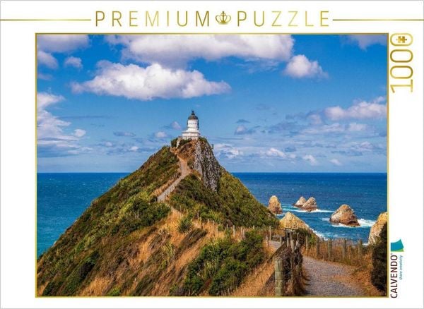 Produktbild: CALVENDO Puzzle Leuchtturm am Nugget Point | 1000 Teile Lege-Gr&ouml;&szlig;e 64x48cm Foto-Puzzle f&uuml;r gl&uuml;ckliche Stunden