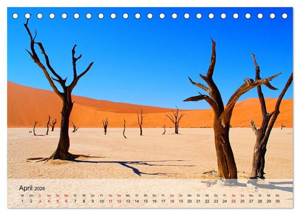 Produktbild: Magische Farbspiele der W&uuml;ste (Tischkalender 2026 DIN A5 quer), CALVENDO Monatskalender