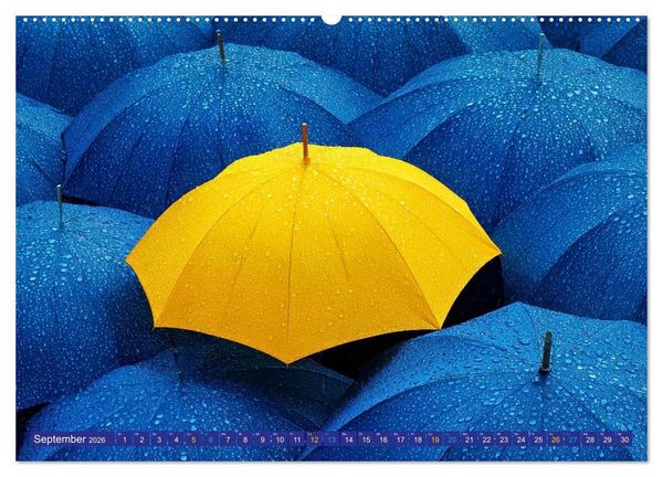 Produktbild: Die Welt in Blau (Wandkalender 2026 DIN A2 quer), CALVENDO Monatskalender