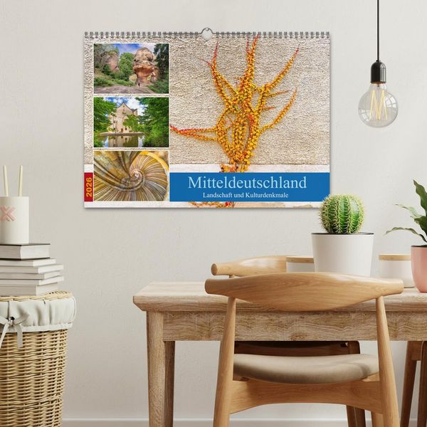 Produktbild: Mitteldeutschland - Landschaft und Kulturdenkmale (Wandkalender 2026 DIN A3 quer), CALVENDO Monatskalender