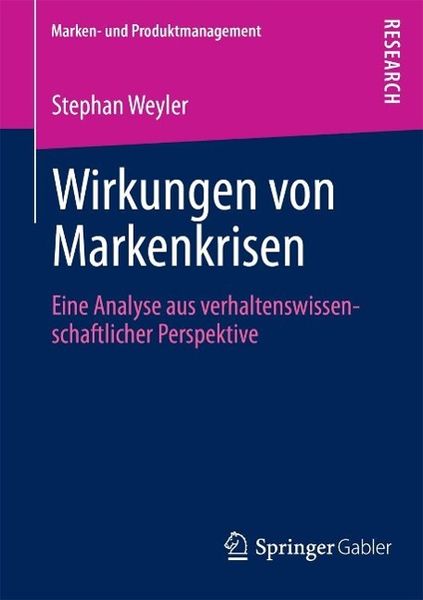 Produktbild: Wirkungen von Markenkrisen