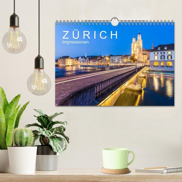 Produktbild: Z &Uuml; R I C H Impressionen (Wandkalender 2026 DIN A4 quer), CALVENDO Monatskalender