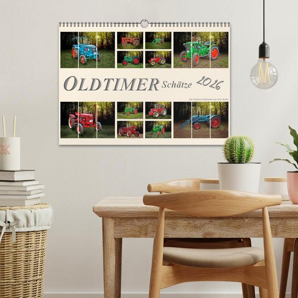 Produktbild: Oldtimer Sch&auml;tze. Ein Traktoren-Kalender (Wandkalender 2026 DIN A3 quer), CALVENDO Monatskalender