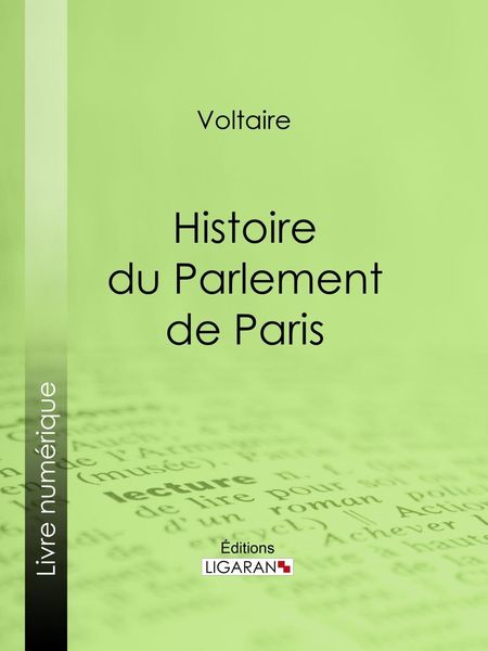 Produktbild: Histoire du Parlement de Paris