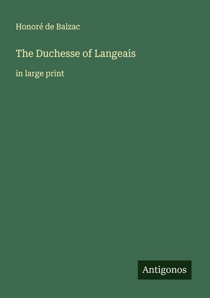 Produktbild: The Duchesse of Langeais
