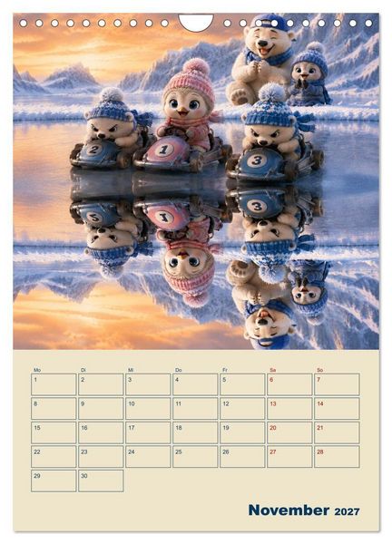 Produktbild: Frostige Fantasiewelten (Wandkalender 2027 DIN A4 hoch), CALVENDO Monatskalender