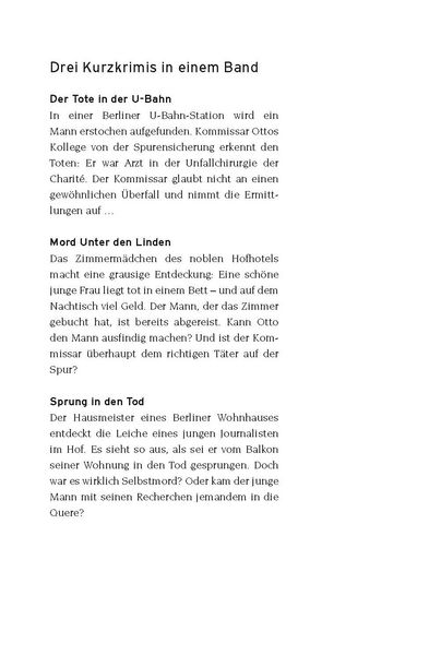 Produktbild: Mord unter den Linden