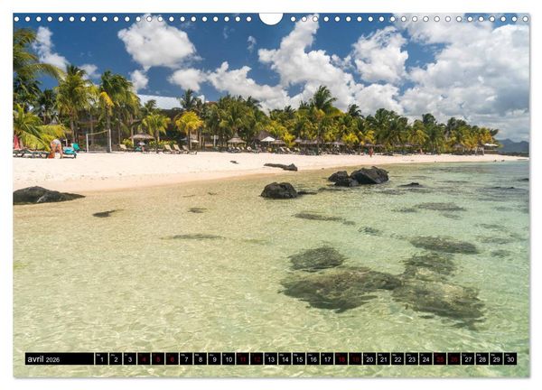 Produktbild: Maurice - l'Oc&eacute;an Indien (Calendrier mural 2026 DIN A3 vertical), CALVENDO calendrier mensuel