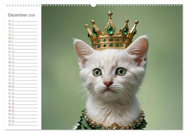 Produktbild: Herzensk&ouml;nige - KI Geburtstagskalender f&uuml;r unsere Bediensteten (hochwertiger Premium Wandkalender 2026 DIN A2 quer), Kunstdruck in Hochglanz