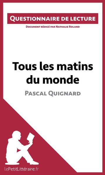 Produktbild: Tous les matins du monde de Pascal Quignard