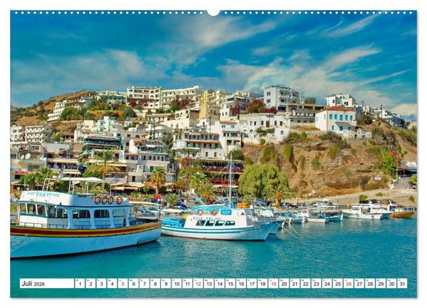 Produktbild: Idyllische H&auml;fen auf Kreta (Wandkalender 2026 DIN A2 quer), CALVENDO Monatskalender