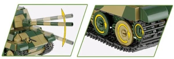 Produktbild: COBI Historical Collection 2733 - Panzerjäger Tiger Ausf.B Jagdtiger, WWII, Bausatz 1:48, 528 Klemmbausteine