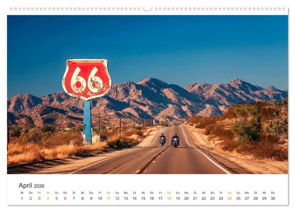 Produktbild: Zeitreise auf Asphalt (hochwertiger Premium Wandkalender 2026 DIN A2 quer), Kunstdruck in Hochglanz
