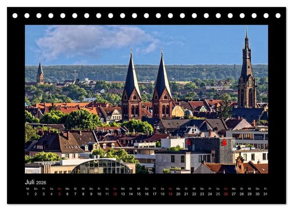 Produktbild: Heidelberg Views - Heidelberger Ansichten (Tischkalender 2026 DIN A5 quer), CALVENDO Monatskalender