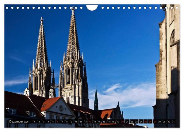 Produktbild: Romantisches Regensburg (Wandkalender 2026 DIN A4 quer), CALVENDO Monatskalender