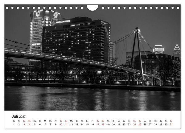 Produktbild: Frankfurt am Main bei Tag und Nacht (Wandkalender 2027 DIN A4 quer), CALVENDO Monatskalender