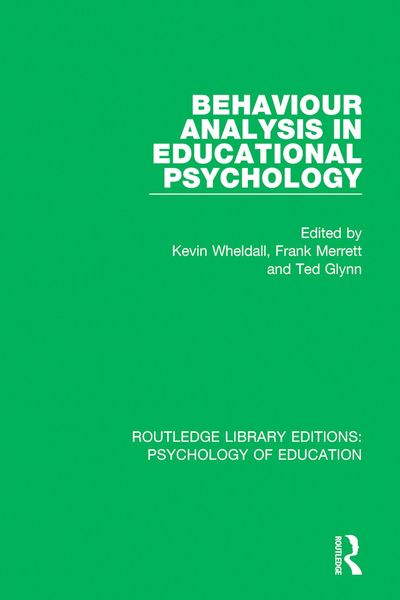 Produktbild: Behaviour Analysis in Educational Psychology