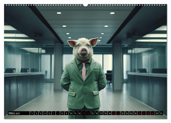Produktbild: Tiere im Alltag (Wandkalender 2027 DIN A2 quer), CALVENDO Monatskalender