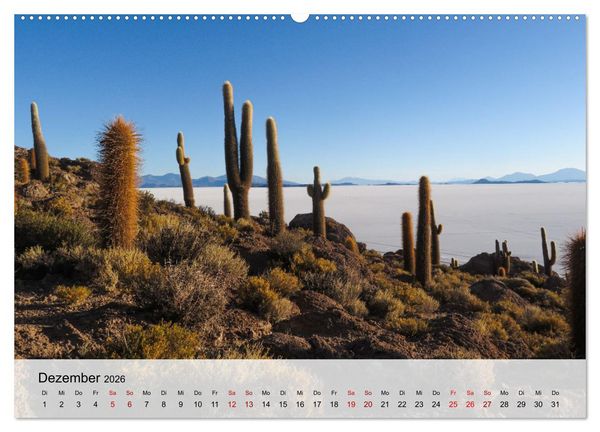 Produktbild: Entdecke S&uuml;damerika: Monat f&uuml;r Monat (hochwertiger Premium Wandkalender 2026 DIN A2 quer), Kunstdruck in Hochglanz