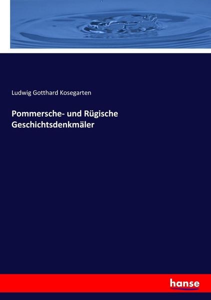 Produktbild: Pommersche- und R&uuml;gische Geschichtsdenkm&auml;ler