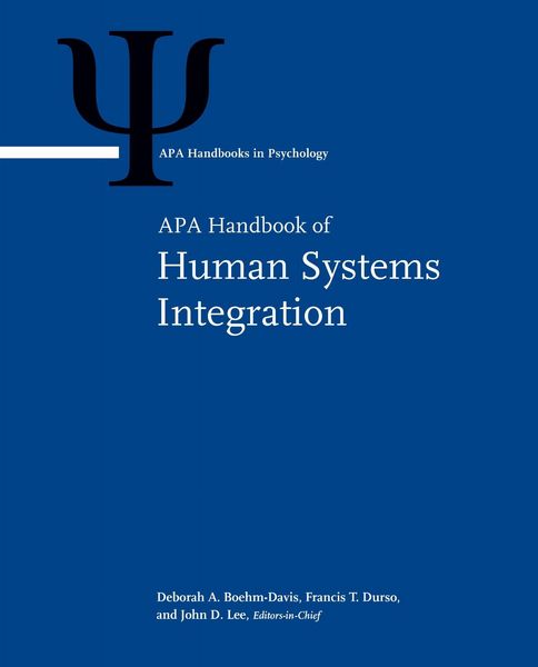 Produktbild: APA Handbook of Human Systems Integration