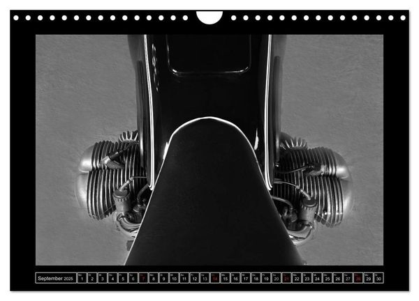 Produktbild: BMW R69S in schwarzweiss (Wandkalender 2025 DIN A4 quer), CALVENDO Monatskalender