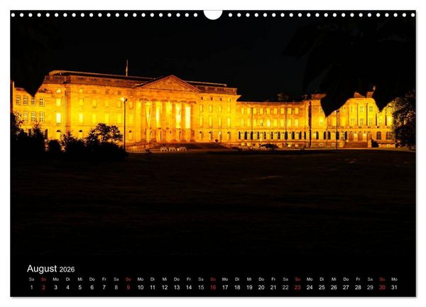 Produktbild: Nachts in Kassel (Wandkalender 2026 DIN A3 quer), CALVENDO Monatskalender