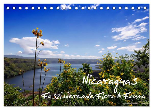 Nicaraguas faszinierende Flora & Fauna (Tischkalender 2026 DIN A5 quer), CALVENDO Monatskalender